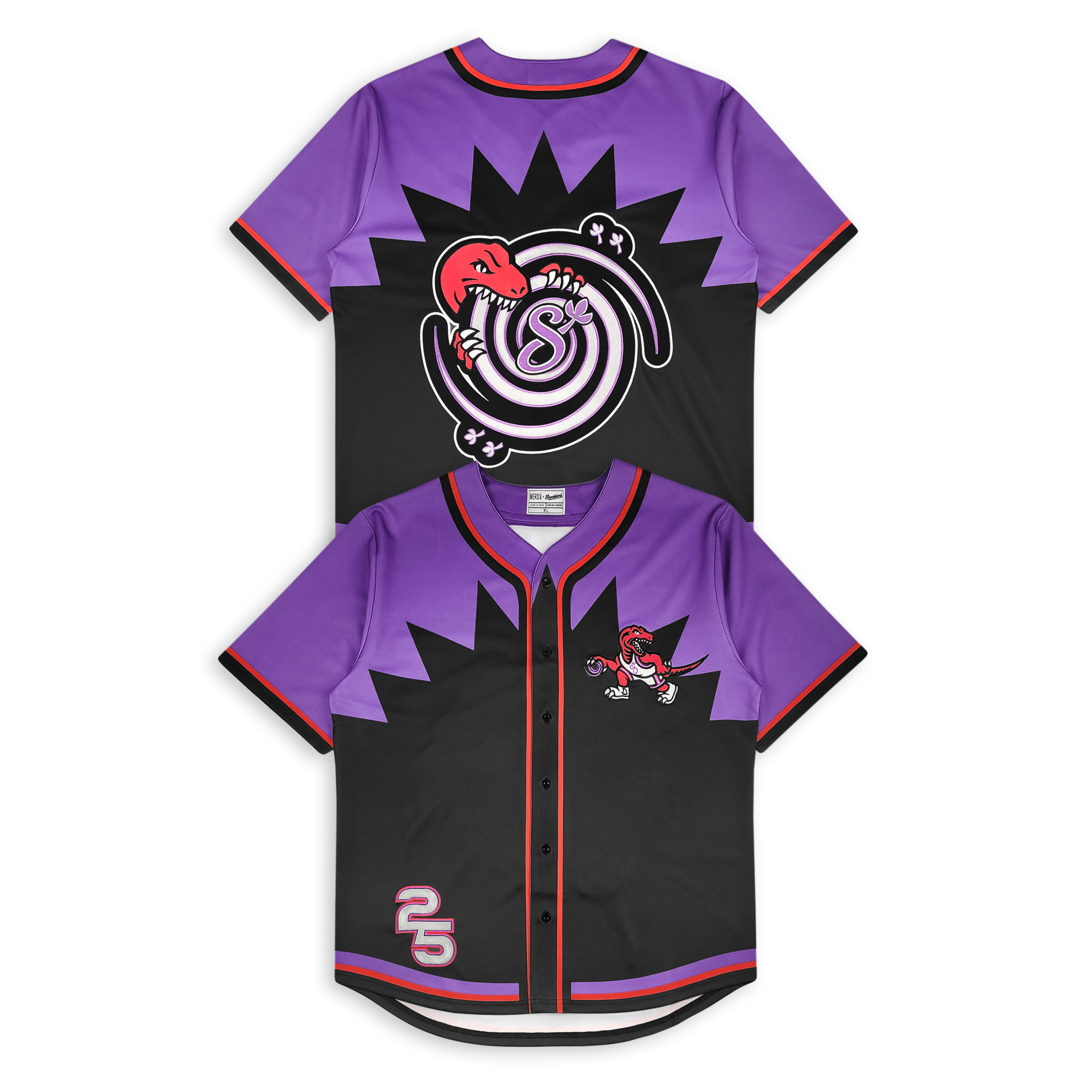 Mersiv x Smoakland - Raptor Baseball Jersey