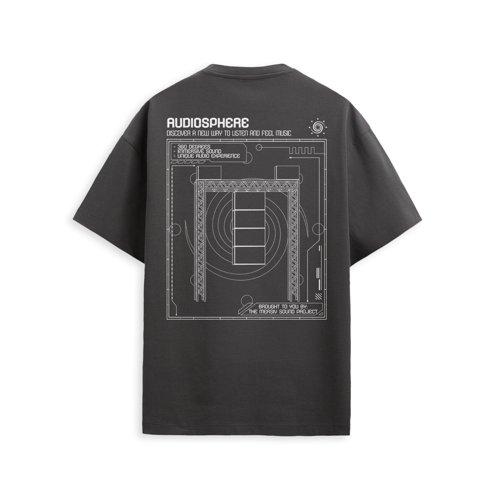Mersiv - Audiosphere Tee - Faded Coal
