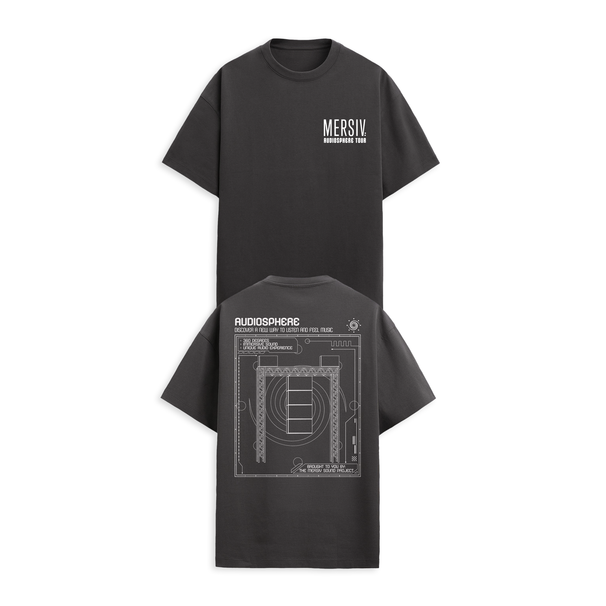Mersiv - Audiosphere Tee - Faded Coal